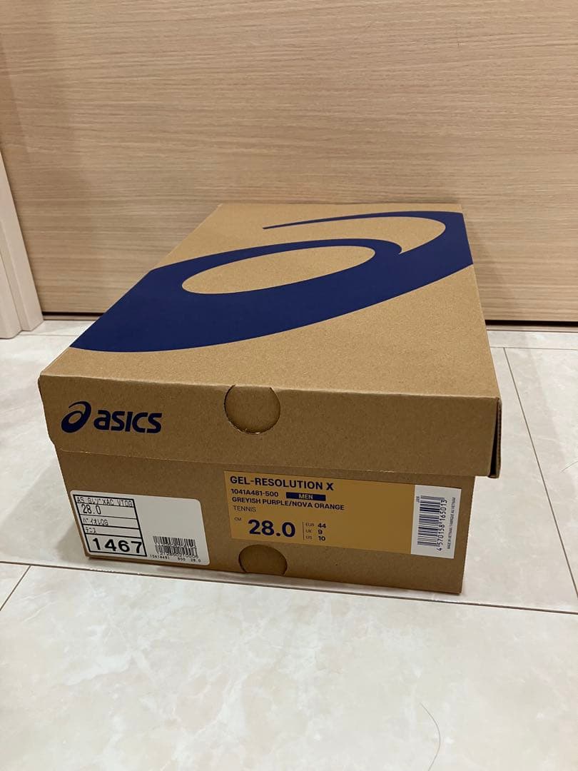 asics GEL-RESOLUTION X 28.0 ネイビー/オレンジ