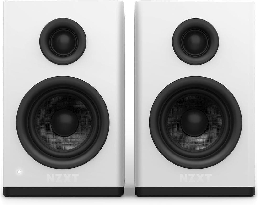NZXT Relay Speakers ホワイト アンプ内蔵 PCスピーカー