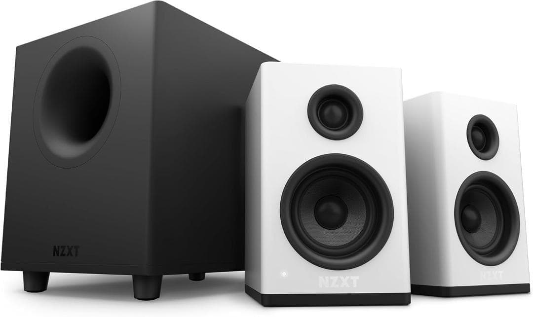 NZXT Relay Speakers ホワイト アンプ内蔵 PCスピーカー