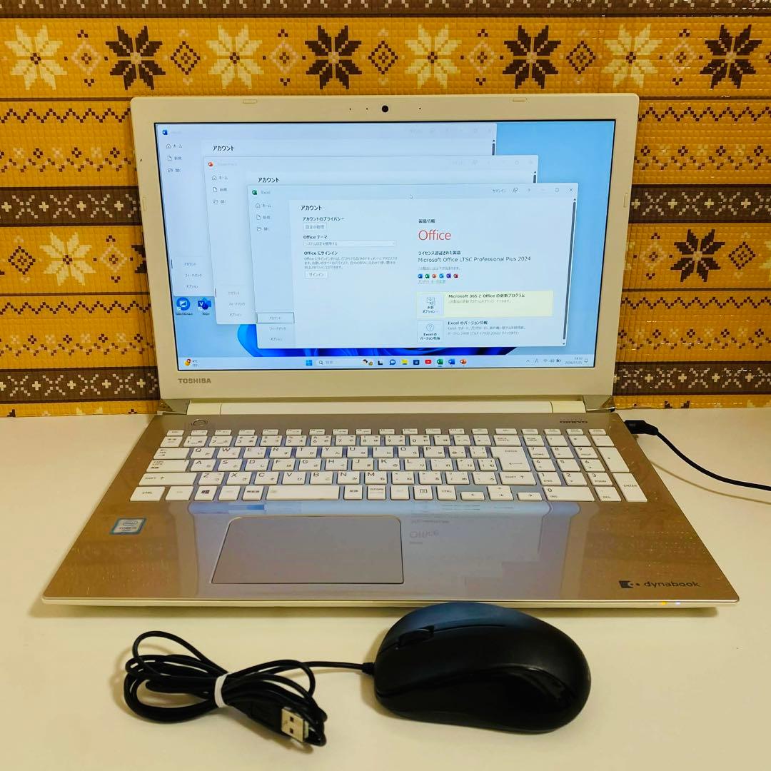 Y71 TOSHIBAノートパソコンWEBカメラi5高速SSDサクサクWin11