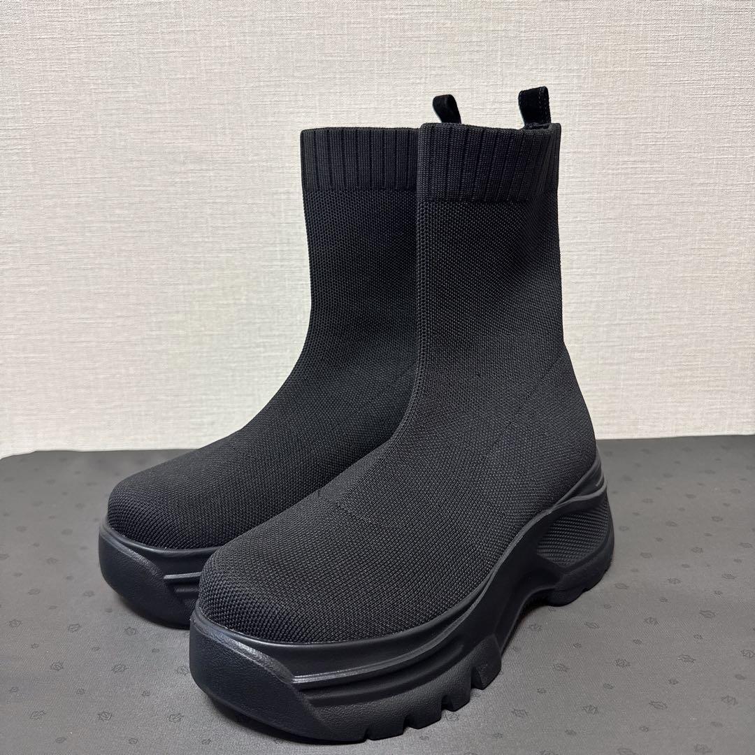 試着のみ！鈴木亜美さんショートブーツ Mサイズ