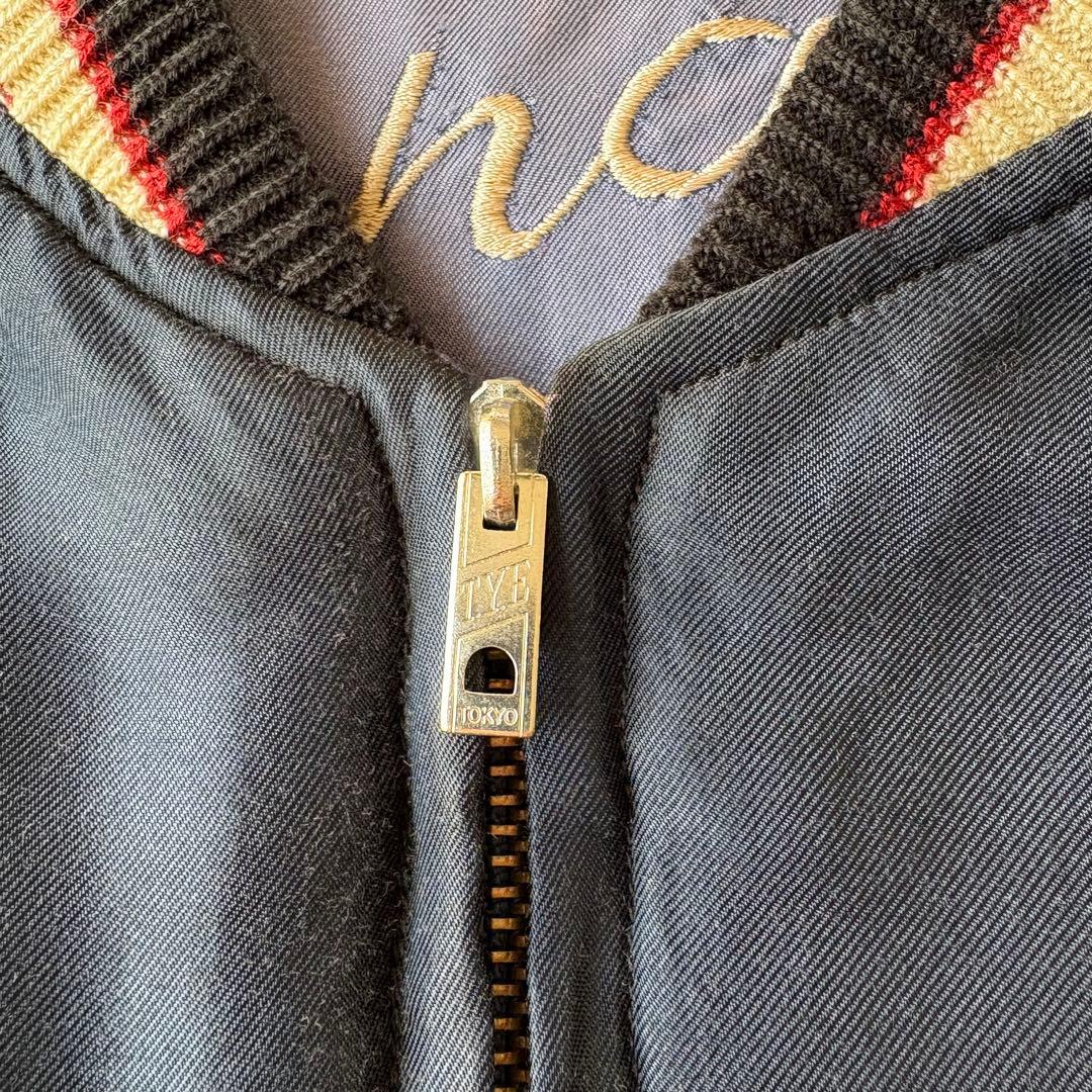 美品 テーラー東洋 EAGLE×JAPAN MAP スカジャン TT14896