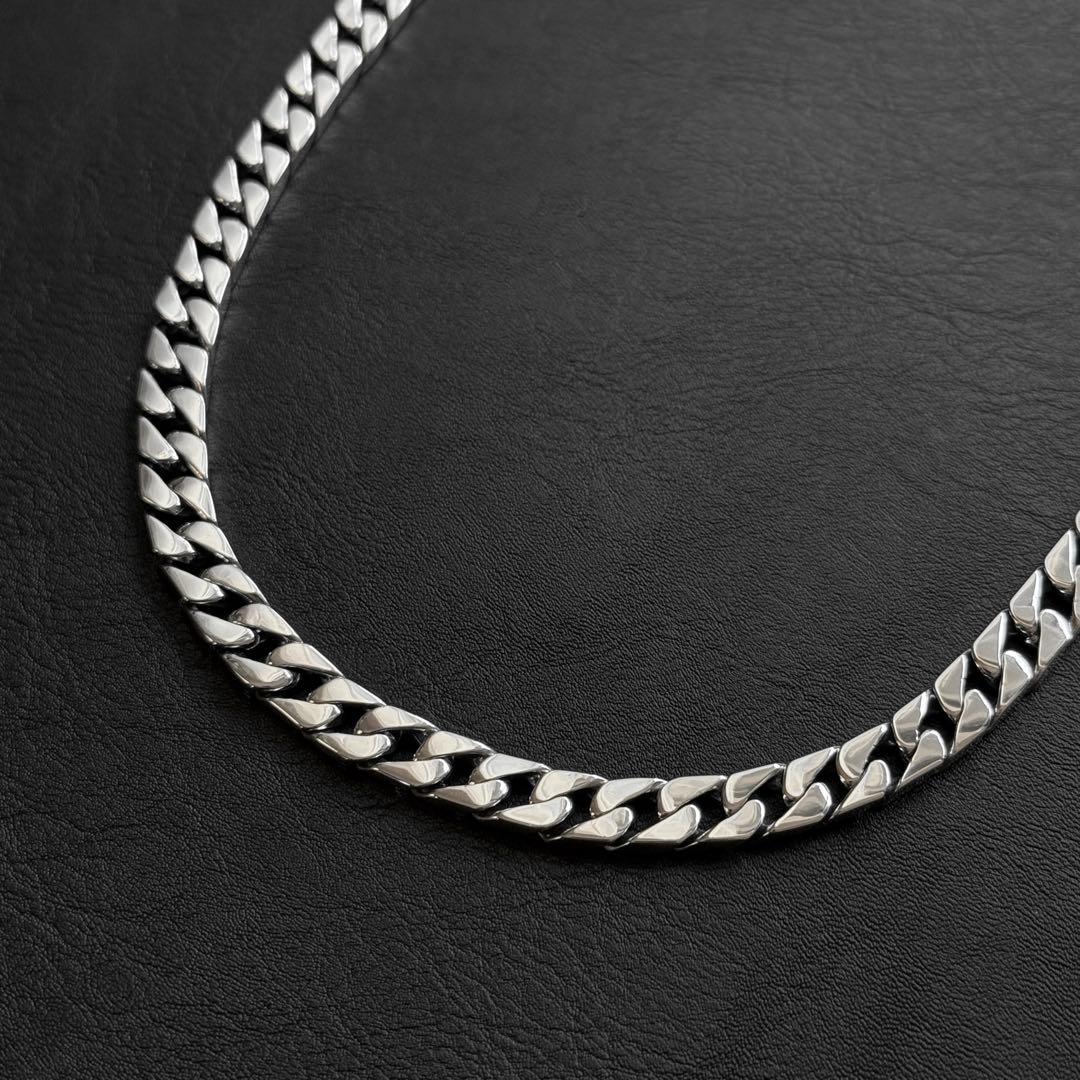 鑑定書付き 50cm シルバー925刻印あり 喜平チェーン ネックレス