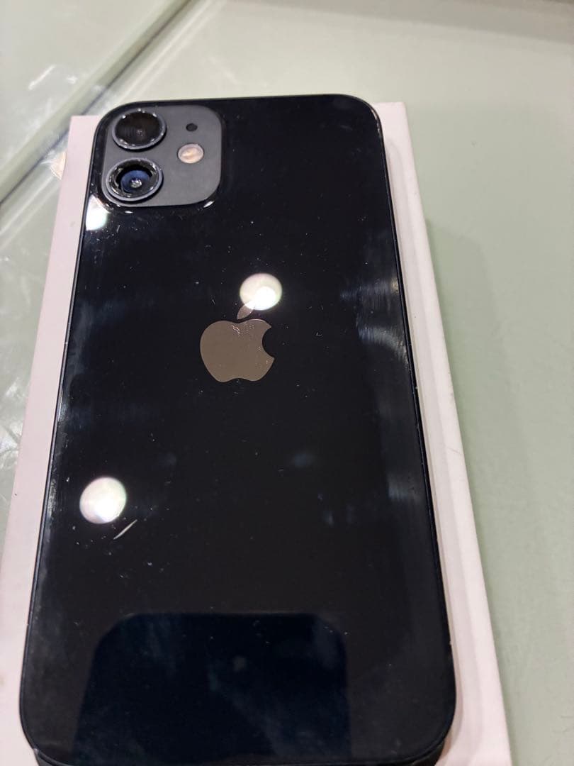 Apple iPhone 12mini ブラック　充電器、スマホケース付き