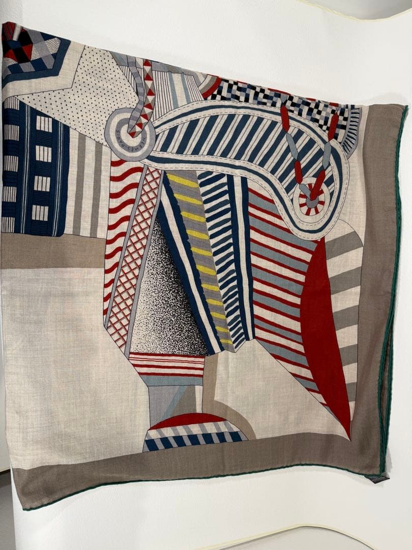 専用　　美品！　エルメス　2023AW カレジュアン　140 空想の鞍　グリーン