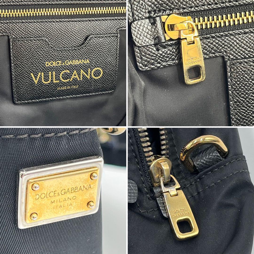 【美品・希少】ドルチェアンドガッパーナ DGファミリー リュック 黒 ナイロン