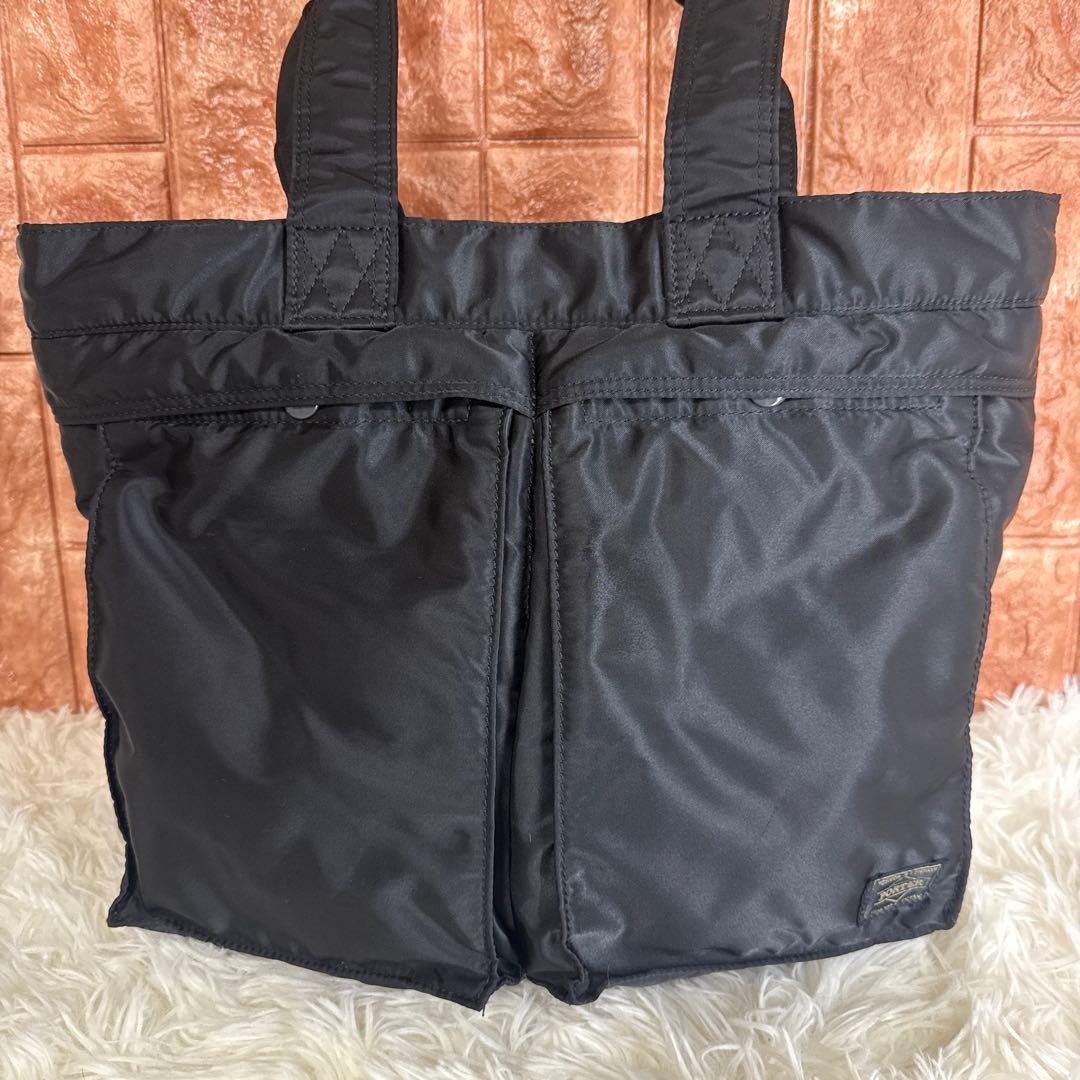 希少 ポーター タンカー トートバッグ ブラック ナイロン A4収納 肩掛け