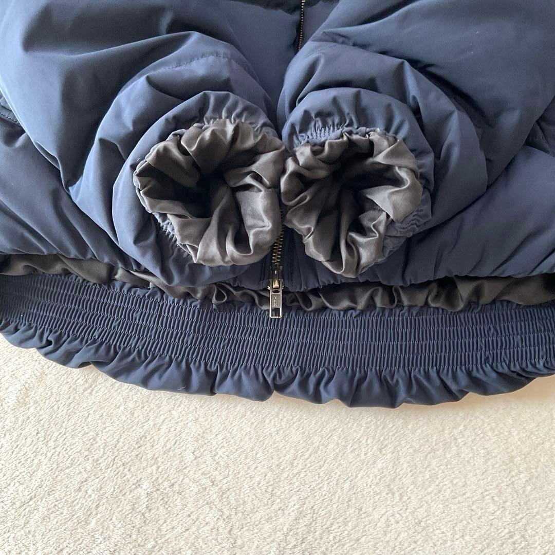 【美品】Theory セオリー ショートダウンジャケット 現行タグ ネイビー S