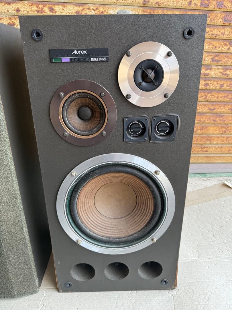 【O-1658】TOSHIBA Aurex スピーカー SS-520 ジャンク