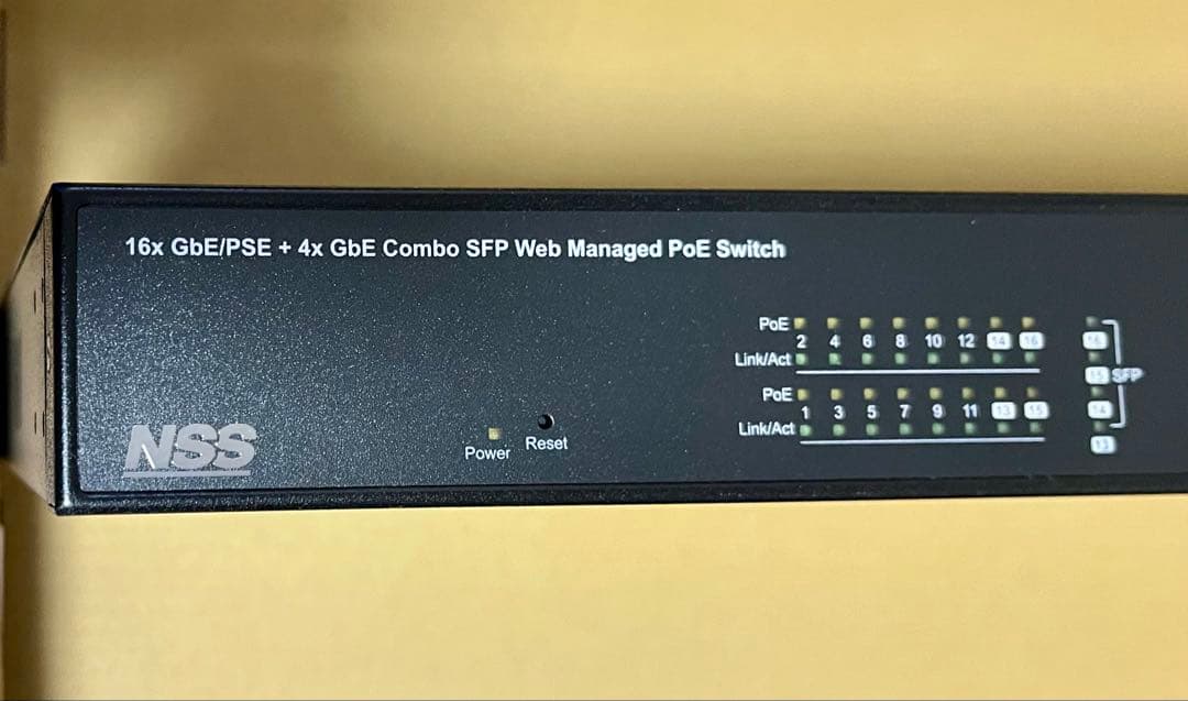 【新品】NSS NSIE8164GSE ギガビット対応PoEスイッチングハブ