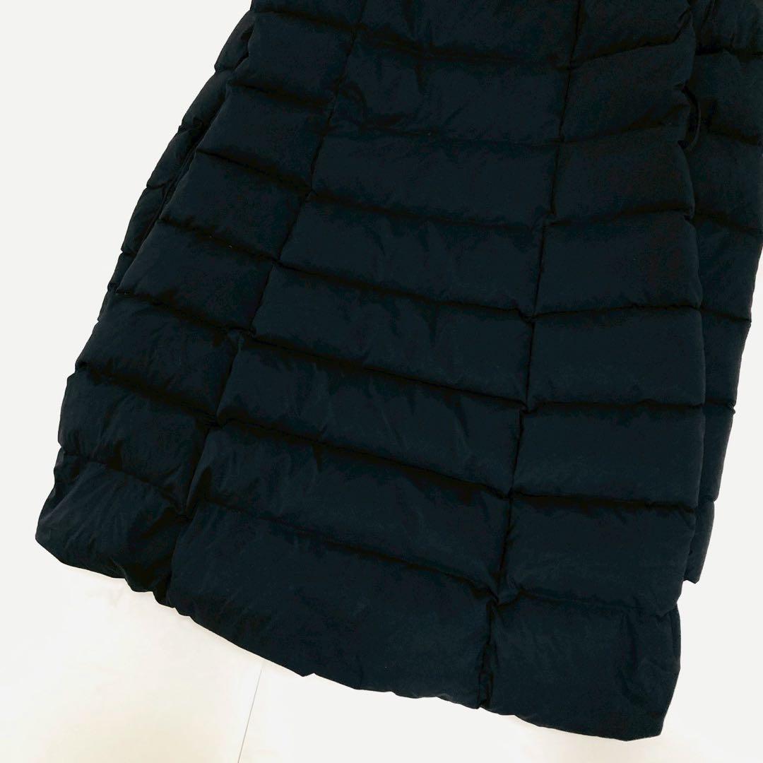 美品✨️タトラス　アゴーニャ　ダウンコート　ダブルブレスト　女優襟　ブラック　03