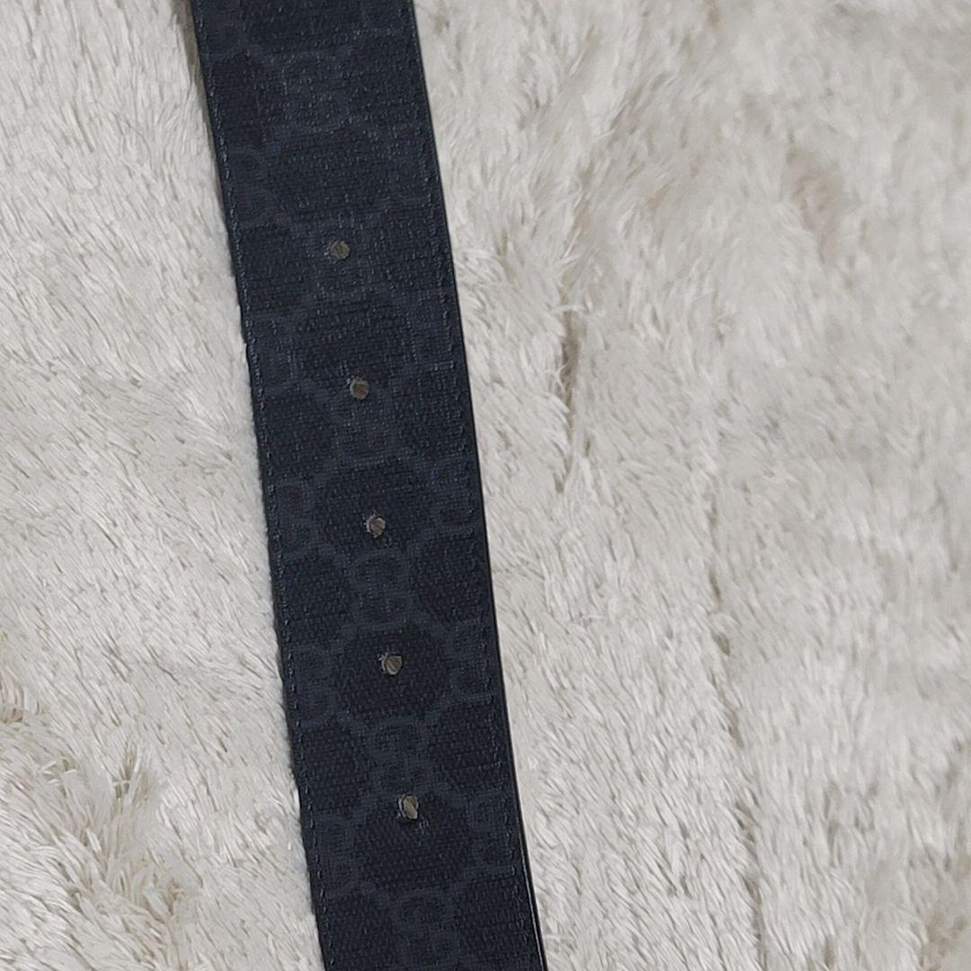 美品✨グッチ ベルト GGスプリーム インターロッキングG バックル シマ 箱