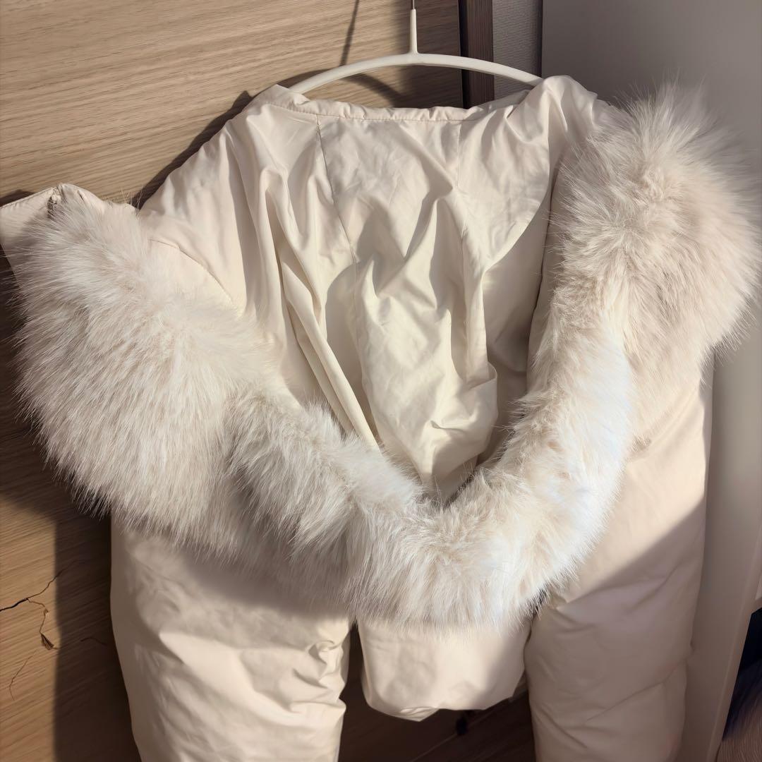 【SNIDEL】西川フードファーショートダウン *アイボリー(IVR)