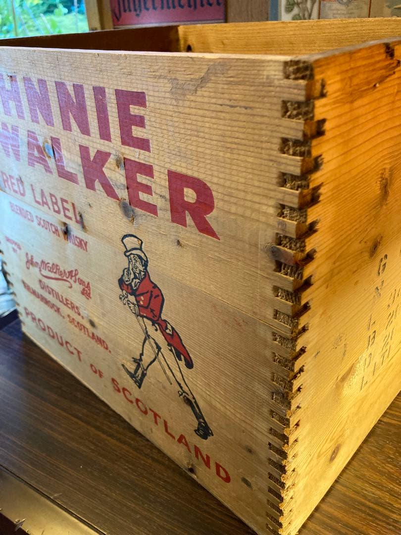 ジョニーウォーカー ウイスキー ヴィンテージ 木箱 英国 イギリス 昭和 レトロ