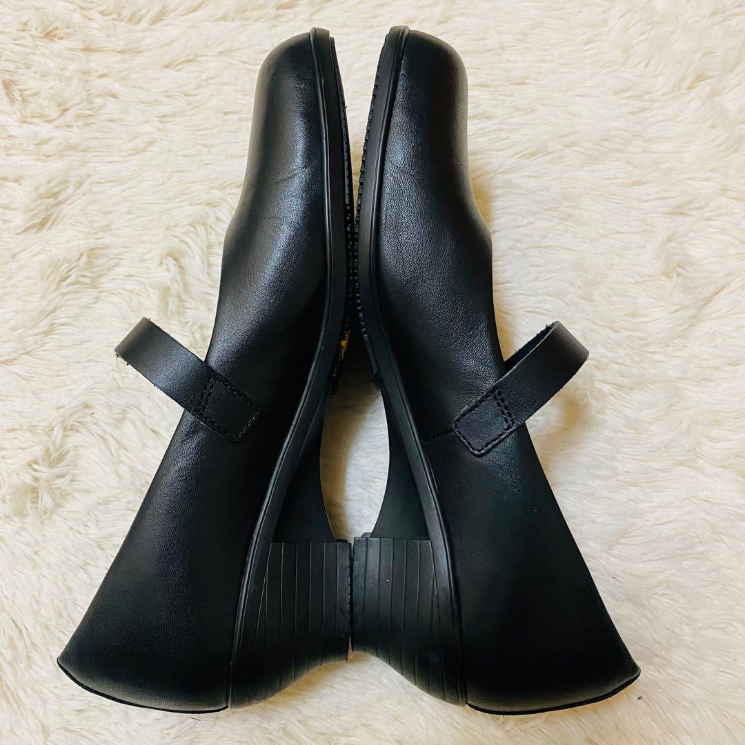 未使用級！chausser トラベルシューズ バイ ショセ　本革　パンプス