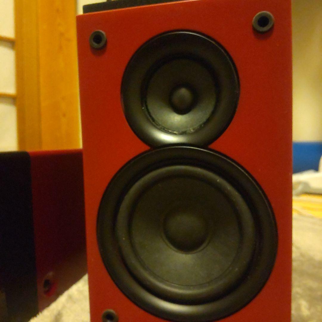 Pioneer ミニコンポ 赤 リモコン付き　CM32