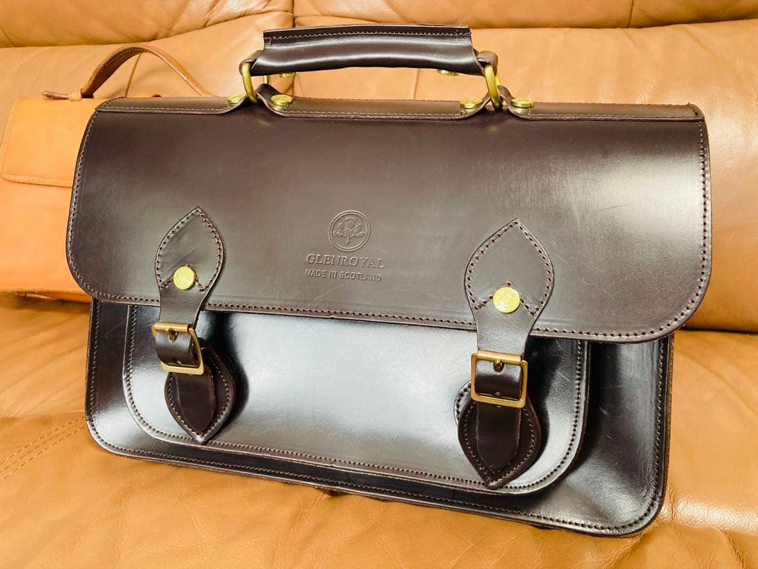 【美品】グレンロイヤル　サッチェルバッグ　13インチ　おまけ付き