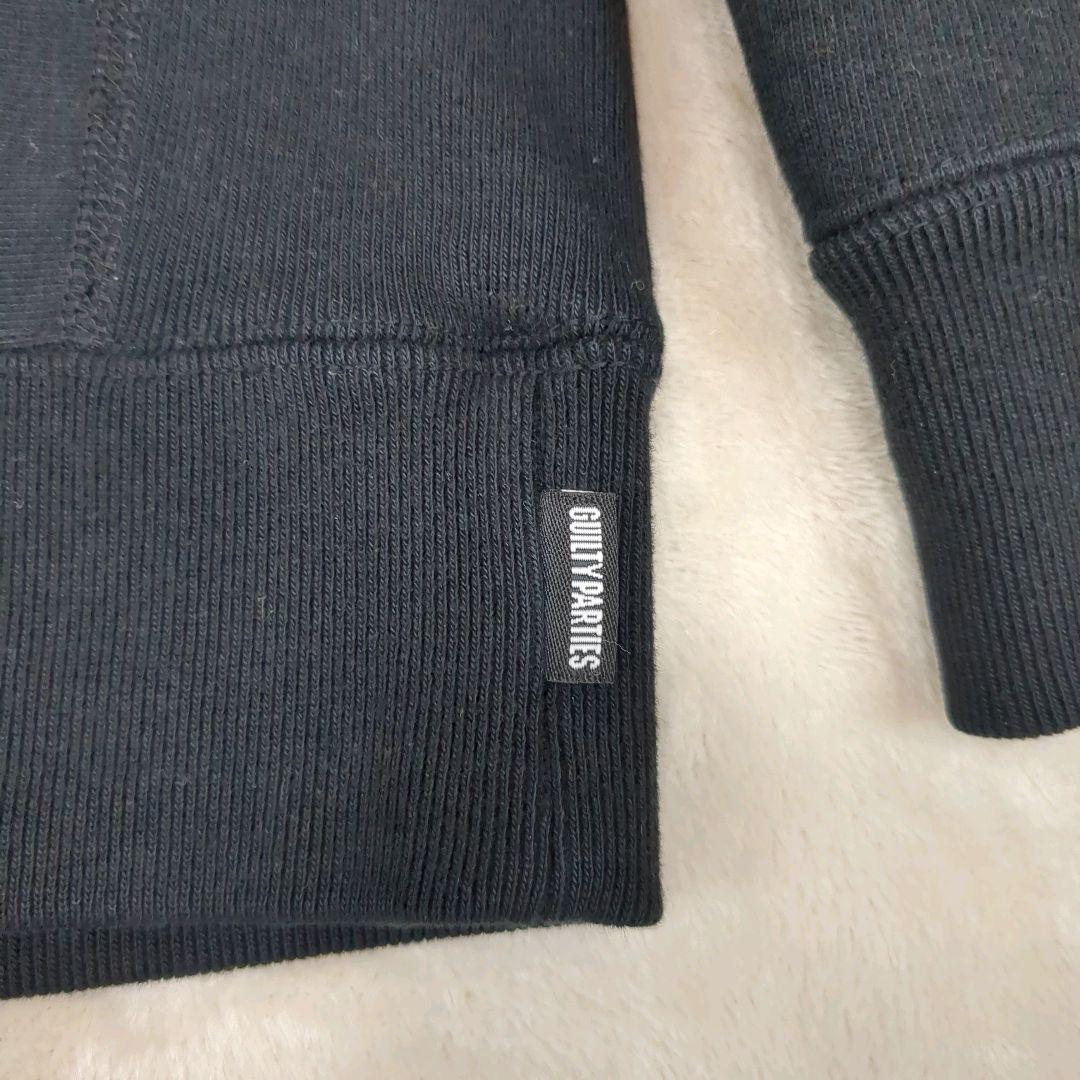 ワコマリア ワンポイント スウェット バックプリント ブラック Sサイズ