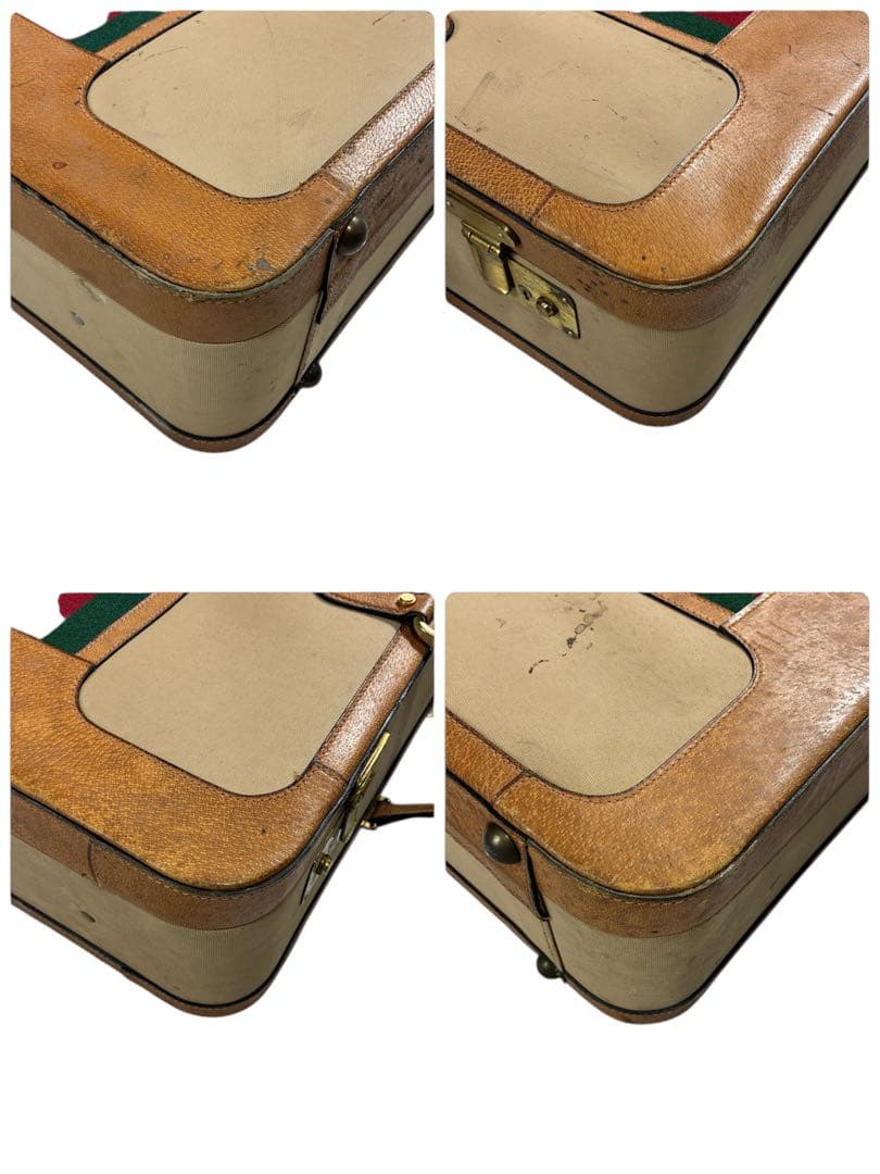 超希少✨GUCCIグッチ アンティーク トランクケースト シェリーライン