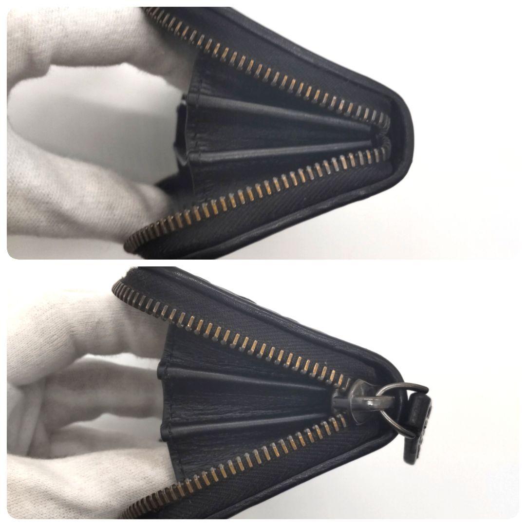 ボッテガヴェネタ イントレチャート ケース 黒 レザー