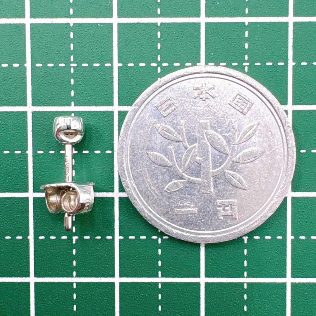 極美品 ティファニー バイザヤード ダイヤ 3.5mm 片耳ピアス シルバー