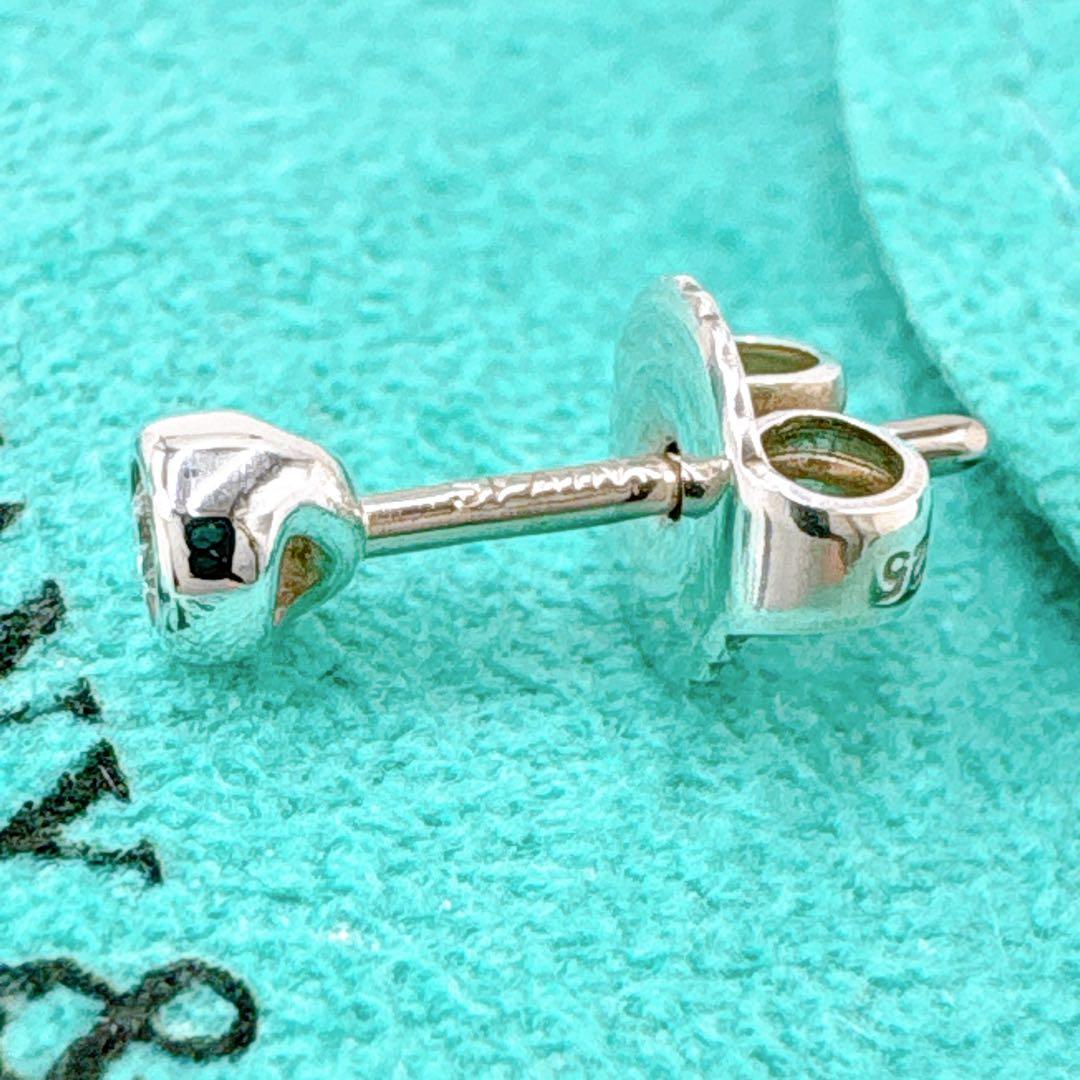 極美品 ティファニー バイザヤード ダイヤ 3.5mm 片耳ピアス シルバー
