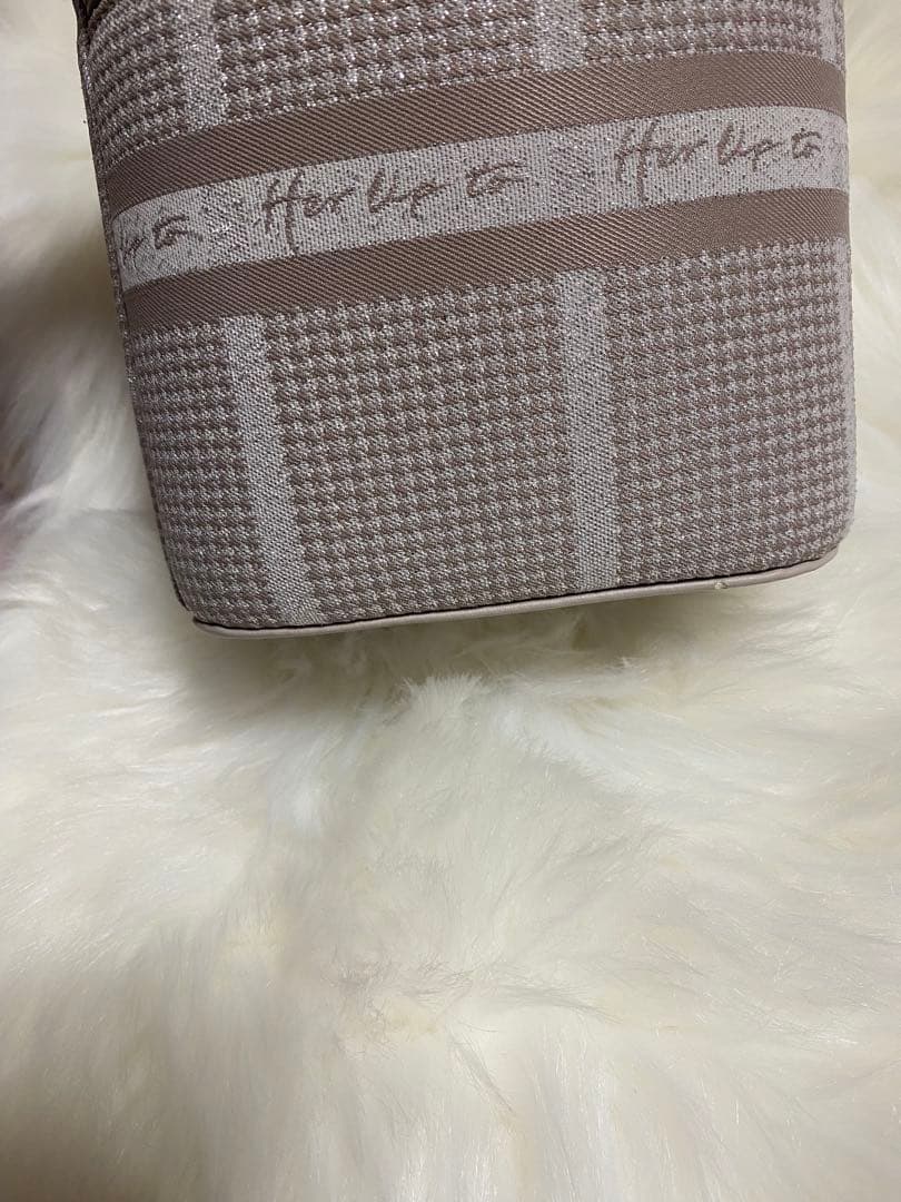 バッグ herlipto HLT Jacquard Vanity Bag pink