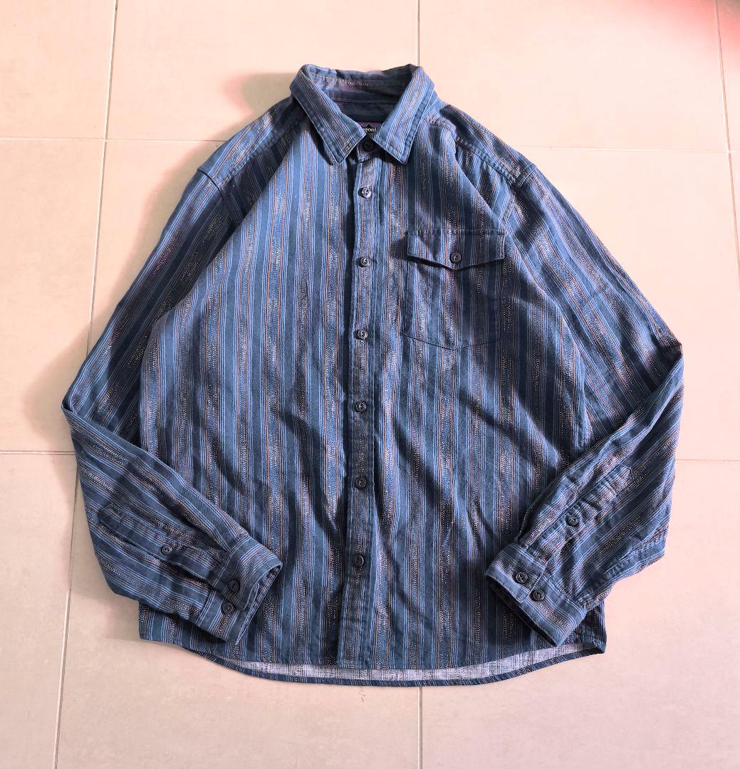 Patagonia　パタゴニア　ネイティブ　ストライプ　ネルシャツ　M