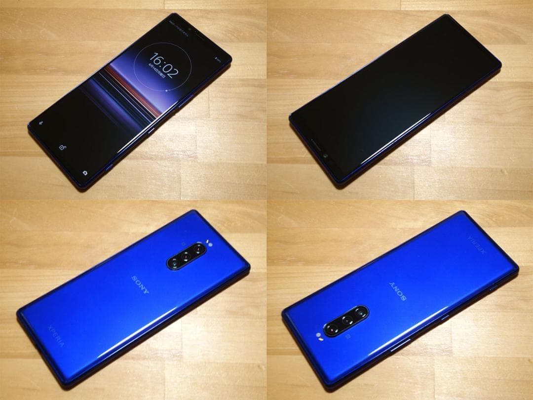 傷少XPERIA 1 802SO(PR)液晶保護ガラス付き SIMロック解除済