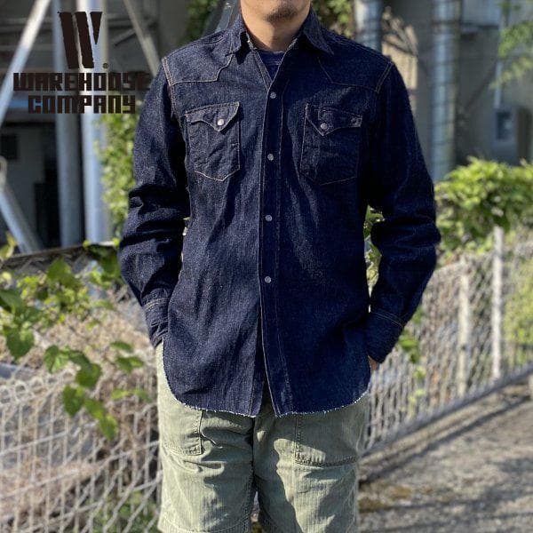 ウエアハウス Lot3038 デニムウエスタンシャツ 40