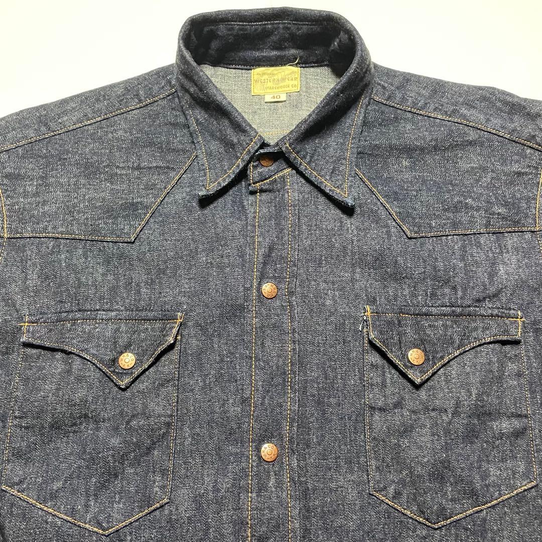 ウエアハウス Lot3038 デニムウエスタンシャツ 40