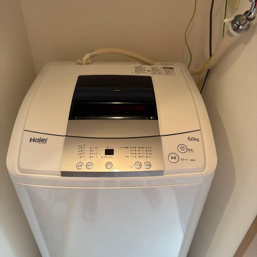 2月末発送　jw-k60m ハイアール　2016年式　洗濯機 6.0kg