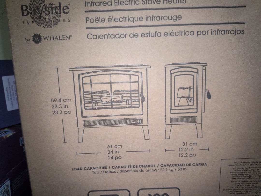 あと2台になりました　激安　電気ヒーター 暖炉風デザイン リモコン付き