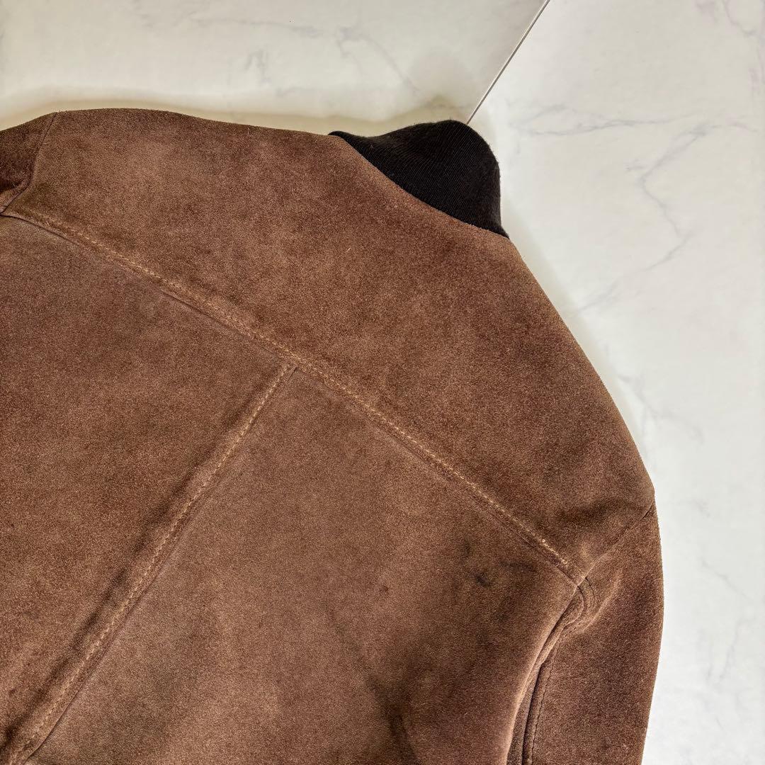 USA製 ショット スエード ボンバージャケット 40 アメカジ ブルゾン 本革