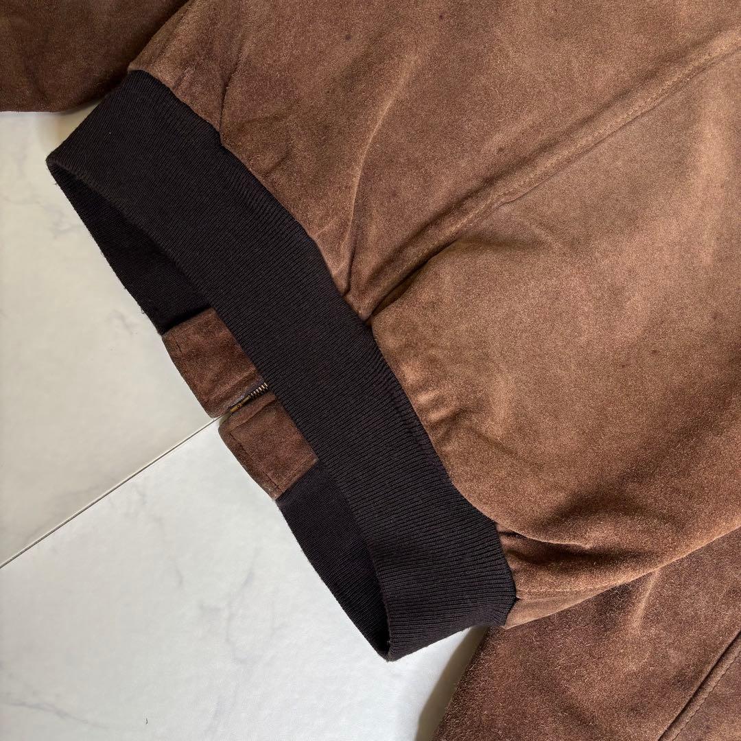 USA製 ショット スエード ボンバージャケット 40 アメカジ ブルゾン 本革