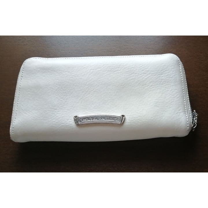 c　クロムハーツ ウォレット REC F ZIP #2 フレア 白