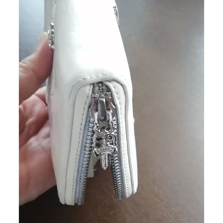 c　クロムハーツ ウォレット REC F ZIP #2 フレア 白