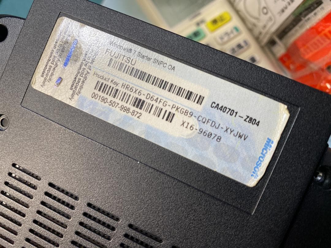 ジャンク品　ノートPC　富士通 FMV LIFEBOOK