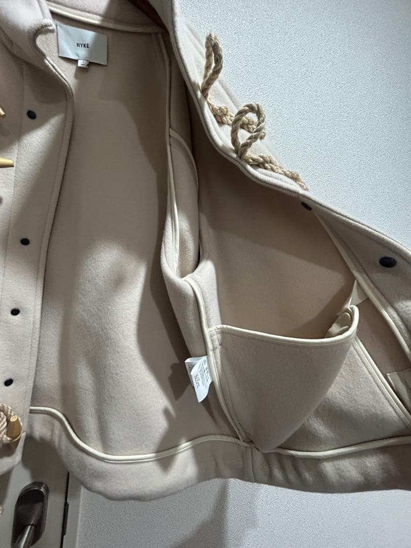 ジャケット・アウター HYKE DOUBLE FACE DUFFEL JACKET