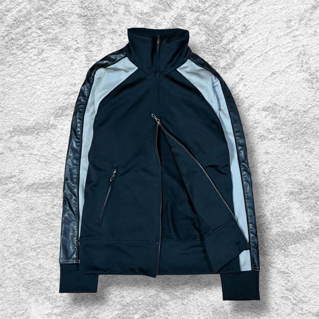 トップス 5351POUR LES HOMMES leather track jacket