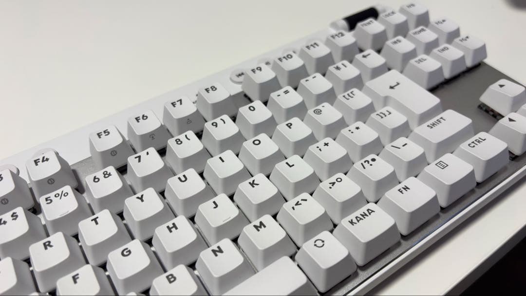 Logicool PRO X TKL RAPID ホワイト キーボード 本体