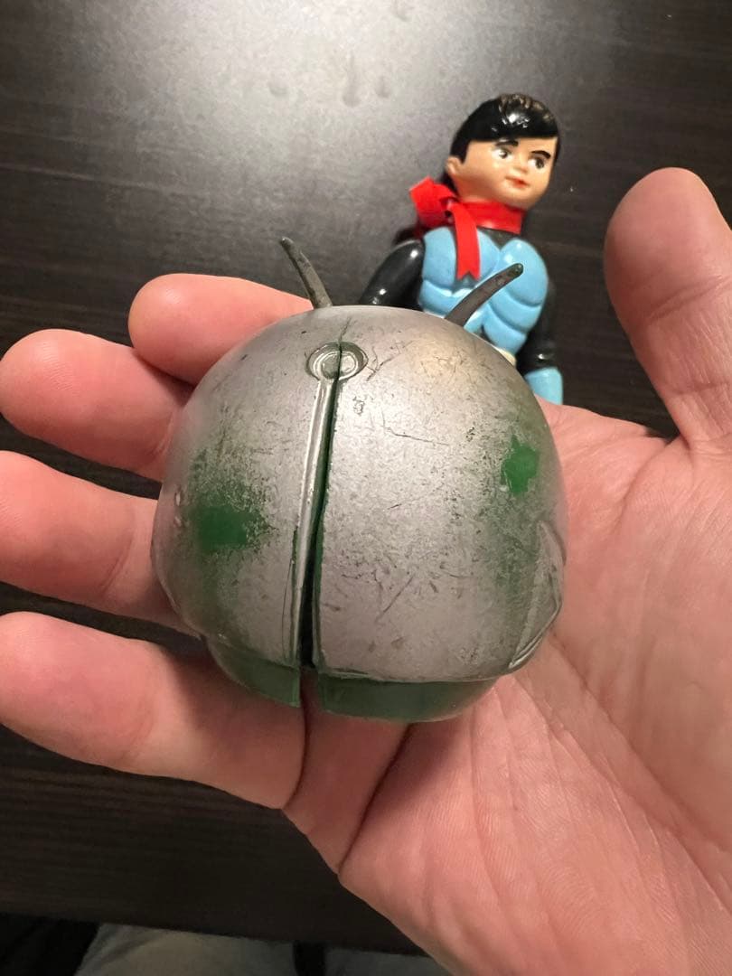 当時物　旧バンダイ　仮面ライダー　面取れソフビ