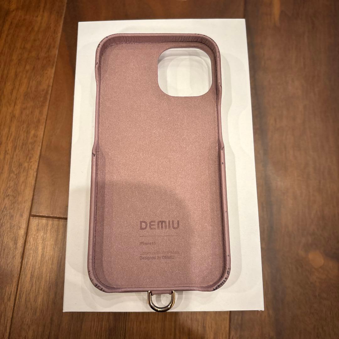 DEMIU キルティング iPhoneケース ライラック