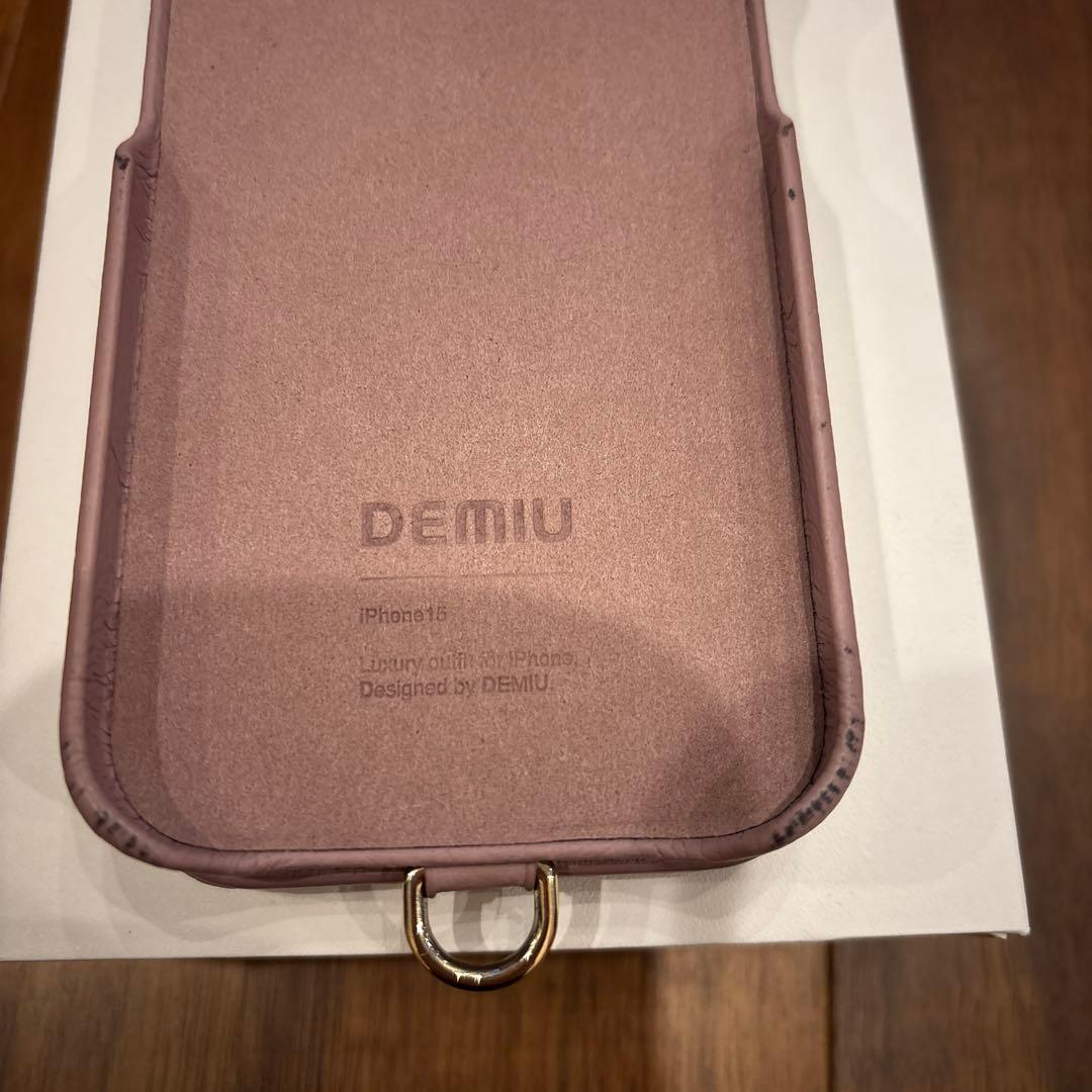 DEMIU キルティング iPhoneケース ライラック