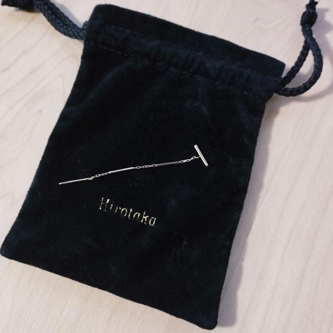 hirotakaヒロタカ トグルチェーン ピアス 片耳