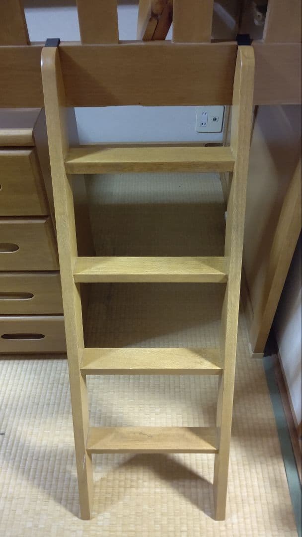 木製ロフトベッド 引き出し付き シングル