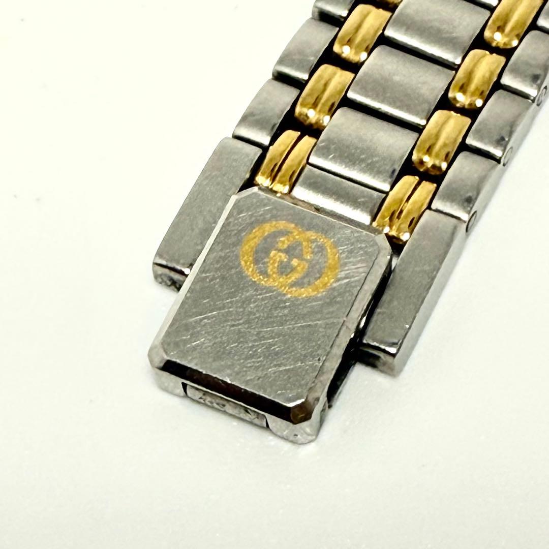 【稼働】GUCCI 9000 L デイト レディース 新品電池 自社ベルト