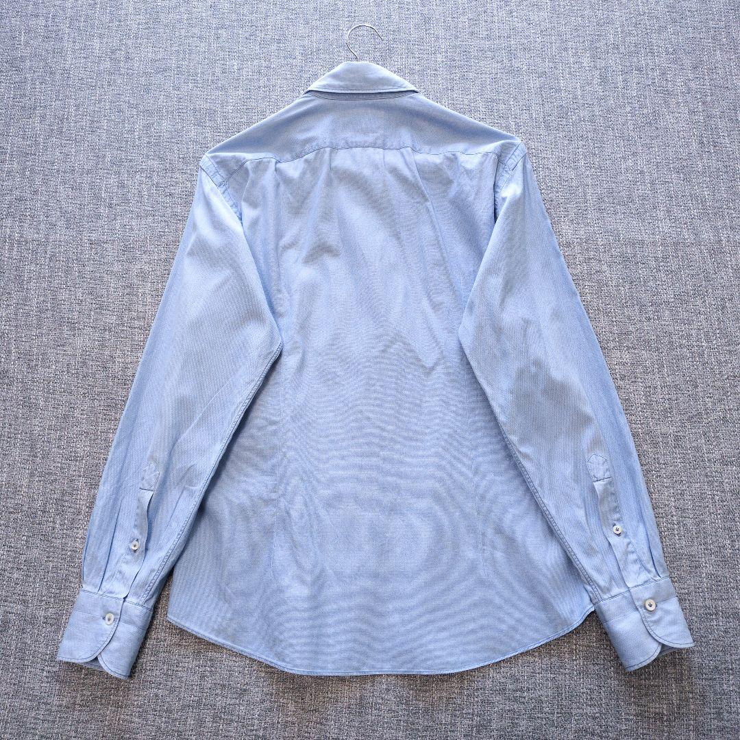ジャンネット　ワイドカラー　シャンブレーシャツ　デニムシャツ