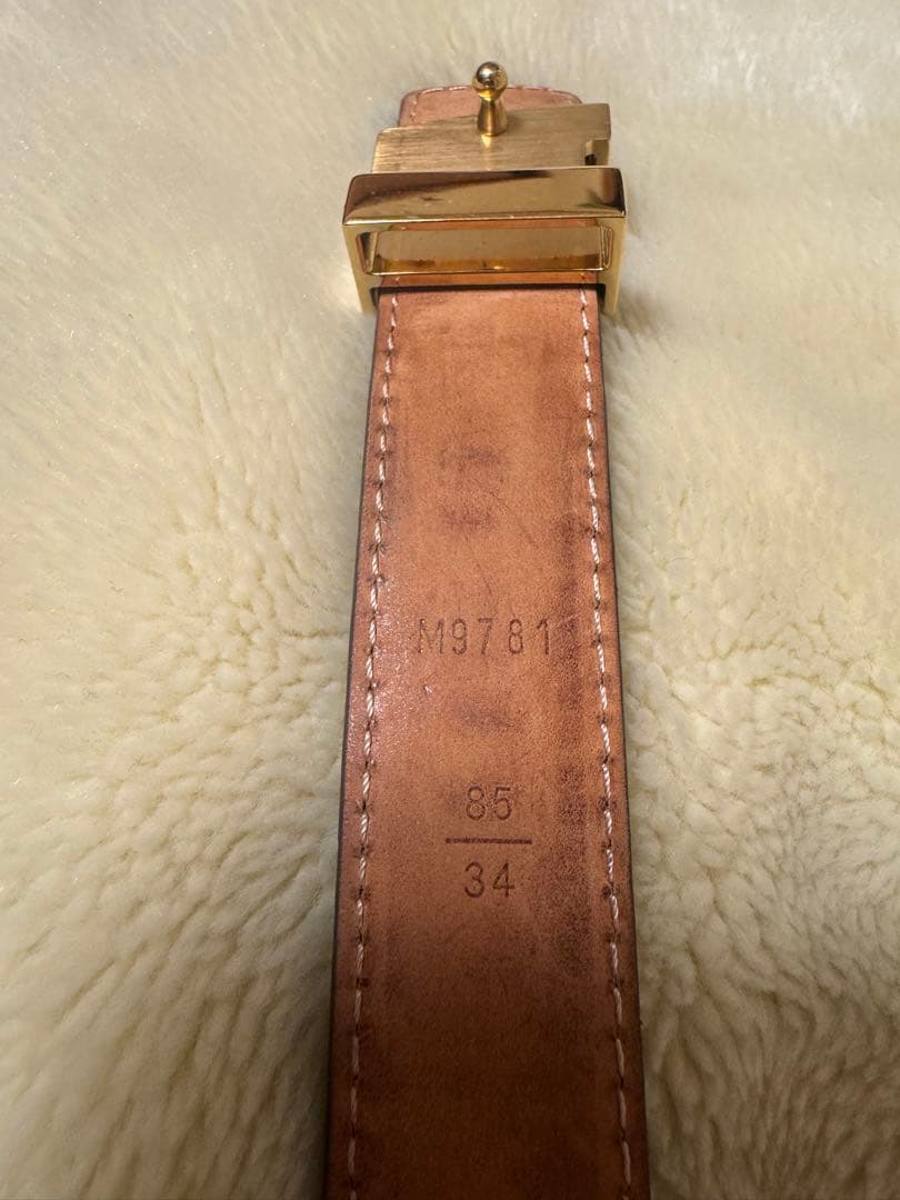 Louis Vuitton レザーベルト モノグラム