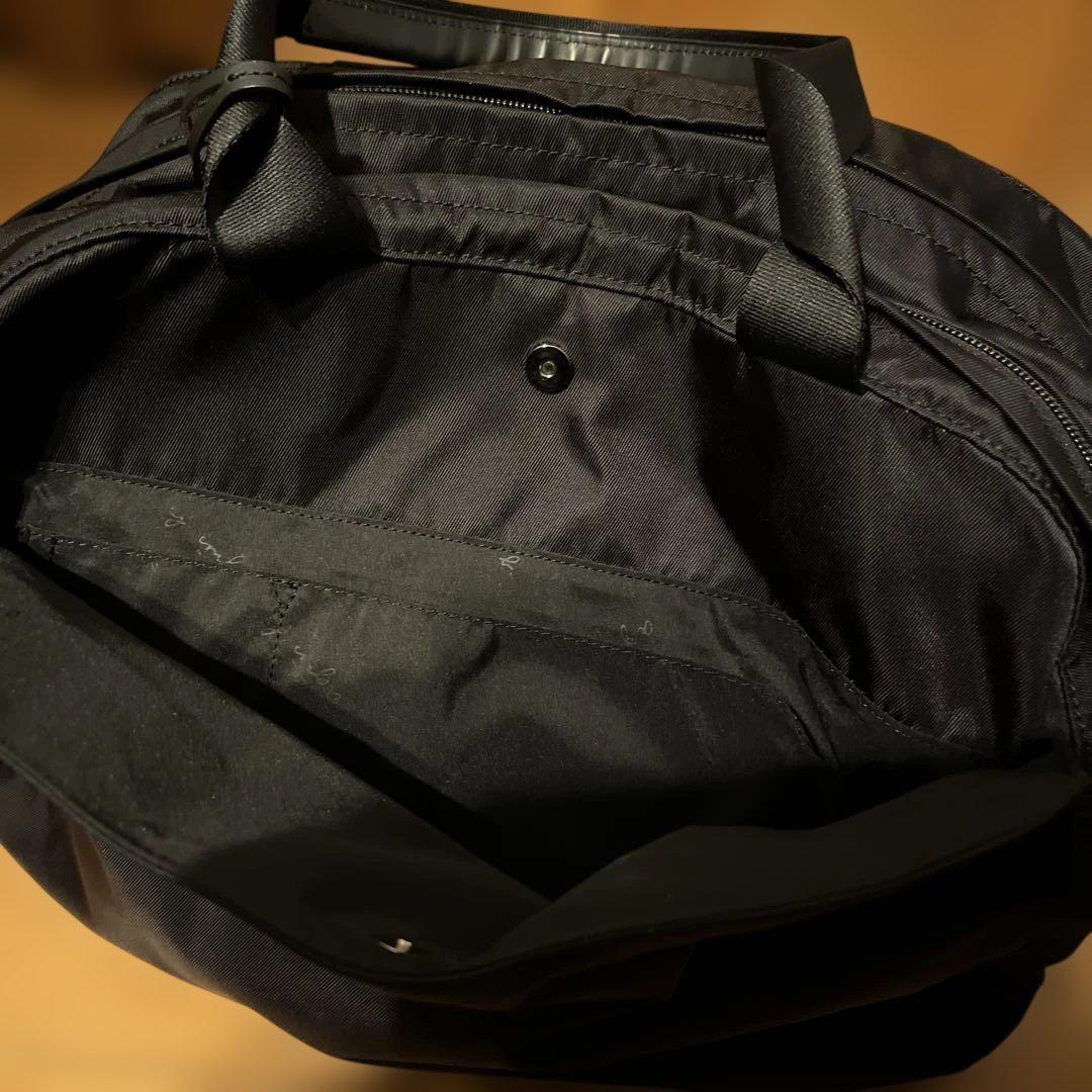 アニエスベー　黒ナイロンボストンバッグ